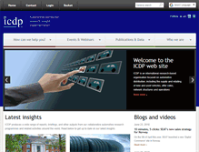 Tablet Screenshot of icdp.net